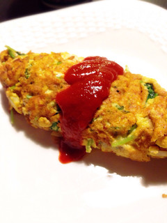 シャッキシャキ豆苗オムレツ-レシピのメイン写真