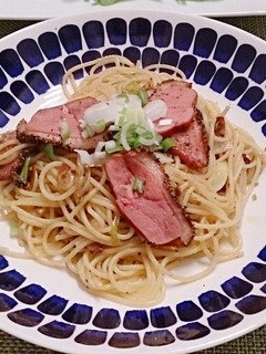 鴨ネギ☆柚子胡椒パスタ-レシピのメイン写真