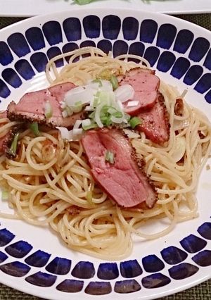 鴨ネギ☆柚子胡椒パスタ-レシピのメイン写真