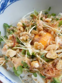 豆腐とくるみの黄身和え丼-レシピのメイン写真