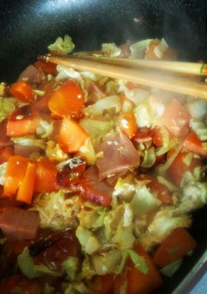 週末の野菜炒め^^！-レシピのメイン写真