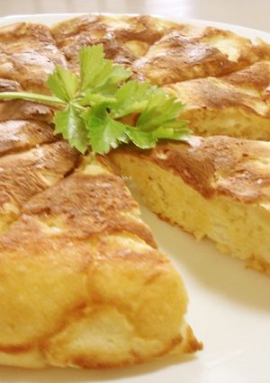パンの耳でもちもち・りんごのホットケーキ-レシピのメイン写真
