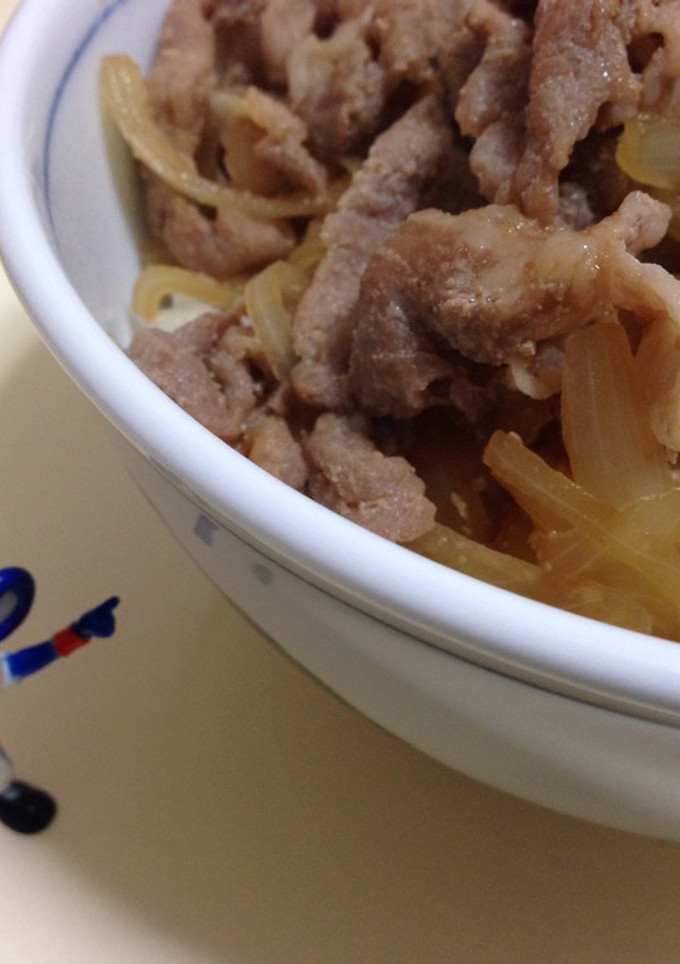 一人暮らしの簡単豚丼-レシピのメイン写真