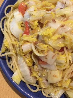 白菜とアンチョビと生トマトのパスタ-レシピのメイン写真