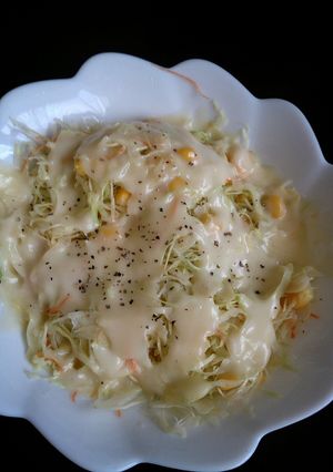 レンジで温野菜♥ミルクチーズキャベツ-レシピのメイン写真