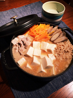 白菜と豚肉の豆乳酒粕鍋-レシピのメイン写真