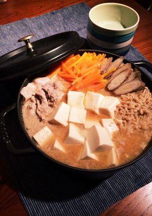 白菜と豚肉の豆乳酒粕鍋-レシピのメイン写真