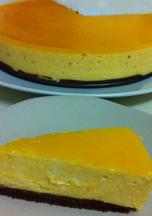 缶詰で!桃とチーズのムースケーキ-レシピのメイン写真