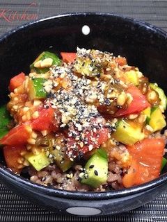 納豆丼シリーズ☆コチュトマ納豆丼-レシピのメイン写真