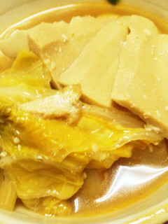 ピリ辛!白菜と高野豆腐の煮浸し-レシピのメイン写真
