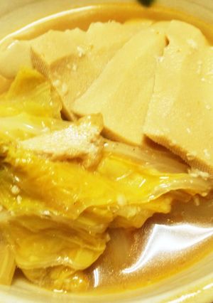 ピリ辛！白菜と高野豆腐の煮浸し-レシピのメイン写真