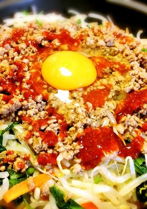 ホットプレートで☆簡単ビビンバ☆-レシピのメイン写真