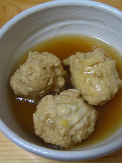 うまぁ~い鶏団子♪お鍋にいれて(^0^)-レシピのメイン写真