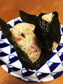 天かすなのにさっぱりおにぎり。しそ梅鰹。-レシピのメイン写真