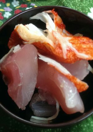 かにかまとマグロのポン酢あえ-レシピのメイン写真
