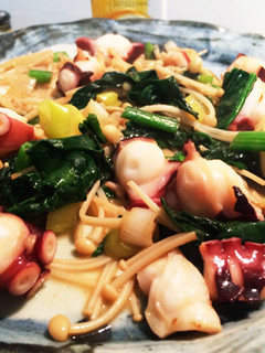 【簡単】タコと野菜のバター醤油炒め-レシピのメイン写真