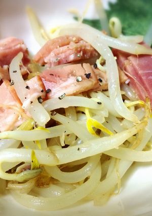 合えるだけ☆簡単＆適当もやし焼豚-レシピのメイン写真