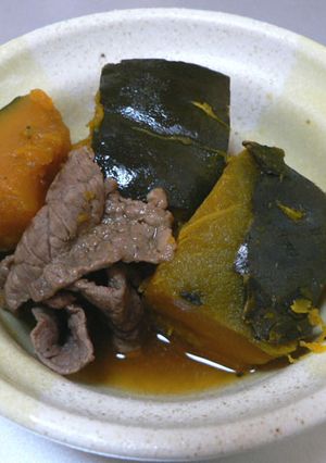 牛肉とかぼちゃの煮物-レシピのメイン写真