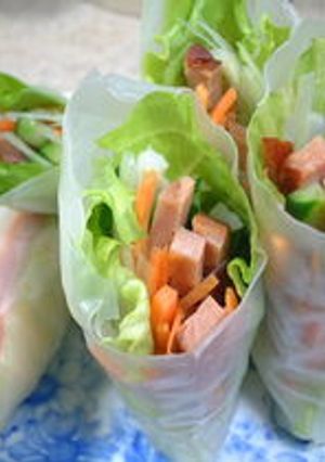 生春巻き（焼き豚＆ネギ）-レシピのメイン写真