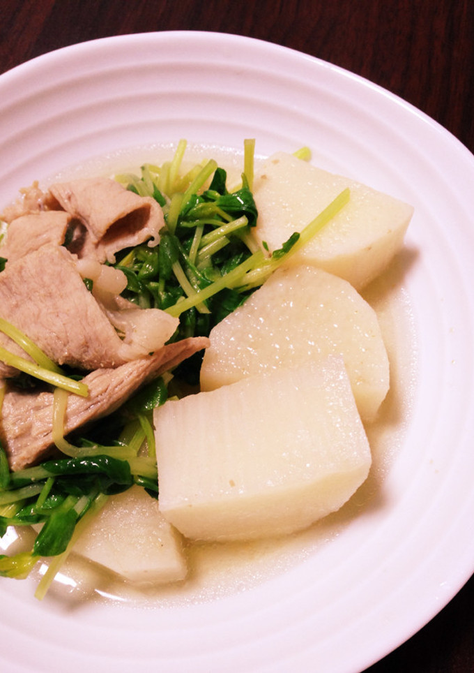 長芋と豚肉の煮物柚子胡椒風味-レシピのメイン写真