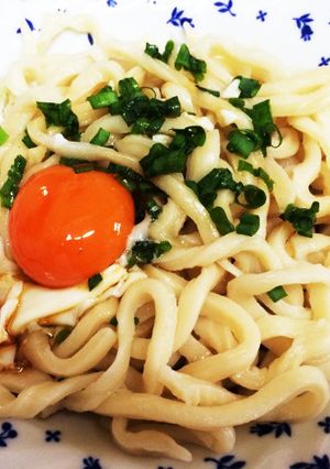 HBで簡単、手打ちうどん!讃岐風温玉-レシピのメイン写真