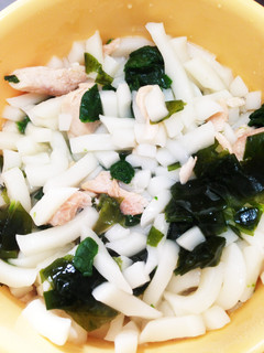 離乳食に味噌風味の鮭うどん-レシピのメイン写真