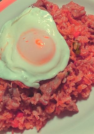 スタミナ栄養満点!豚キムチチャーハン-レシピのメイン写真