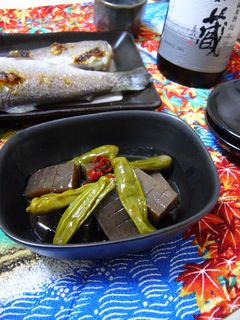 ピリカラ☆こんにゃくとししとうの煮物-レシピのメイン写真