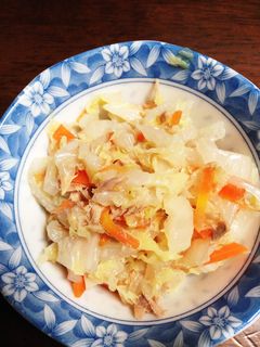 蒸すだけ簡単!白菜とシーチキンおひたし-レシピのメイン写真