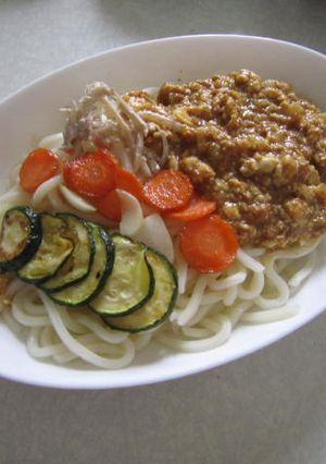 豆腐キーマカレーうどん-レシピのメイン写真