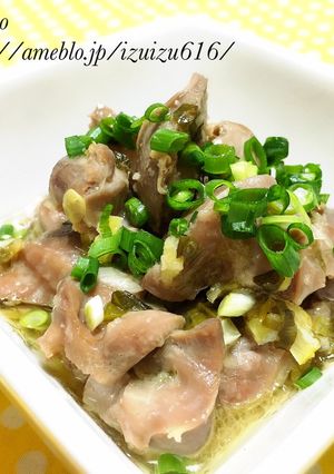 塩レモン果肉が決めて！砂肝の塩レモン炒め-レシピのメイン写真