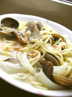うまっ♡アサリと椎茸のスープスパ-レシピのメイン写真