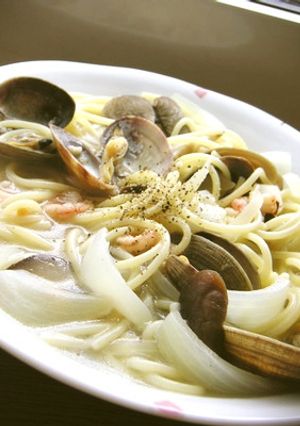 うまっ♡アサリと椎茸のスープスパ-レシピのメイン写真