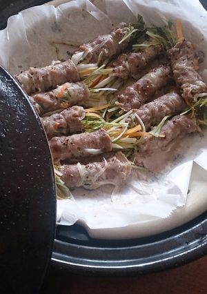 簡単ヘルシー☺野菜肉巻きψ(๑>؂<๑)-レシピのメイン写真