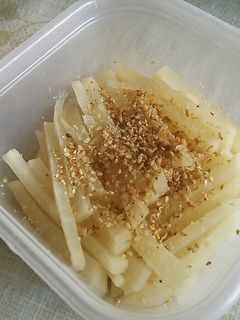 お弁当に!簡単レンジで大根のゴマ風味!-レシピのメイン写真