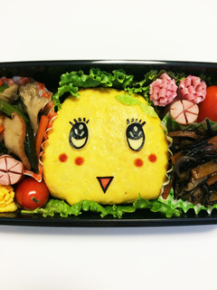 ふなっしー☆オムライス☆キャラ弁-レシピのメイン写真