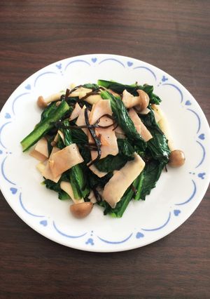 しめじと小松菜の塩昆布ソテー-レシピのメイン写真