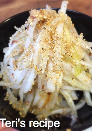 新玉ねぎと大根をモリモリ食べれる鰹節あえ-レシピのメイン写真