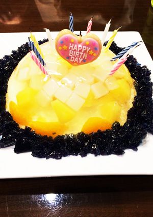 ゼリーケーキ フルーツいっぱい-レシピのメイン写真