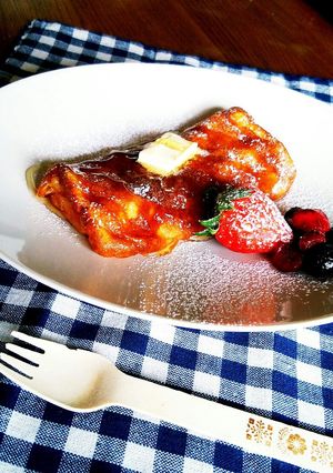 おもちで作る☆フレンチトースト風☆新食感-レシピのメイン写真
