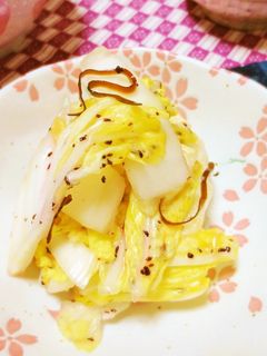 簡単☆白菜でゆかり☆塩こんぶ浅漬け-レシピのメイン写真