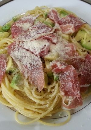 すぐ美味しい！生ハムとアボカドのパスタ♪-レシピのメイン写真