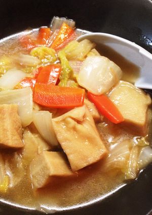 旨味じゅわっ☆高野豆腐と白菜のあんかけ煮-レシピのメイン写真