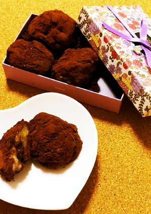 バレンタインにも♡ほろにが柚子チョコ餅-レシピのメイン写真