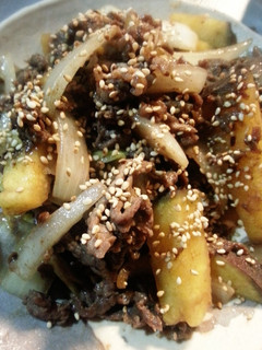 牛肉とサツマイモの韓国風炒め-レシピのメイン写真
