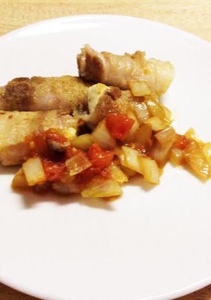 豚バラ豆腐のビネガーソース-レシピのメイン写真