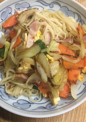 そーめんチャンプルー(卵&ハム)-レシピのメイン写真