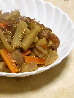 ごぼうの煮もの-レシピのメイン写真