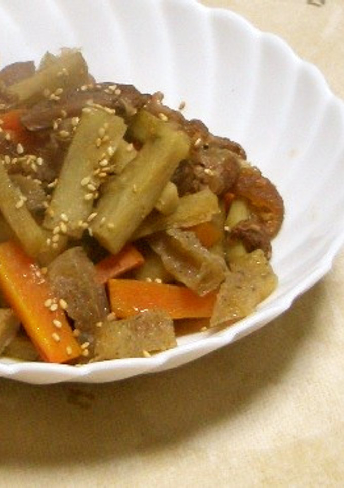 ごぼうの煮もの-レシピのメイン写真