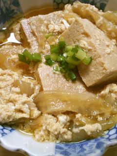 簡単! 高野豆腐と 玉ねぎの 卵とじ♪-レシピのメイン写真